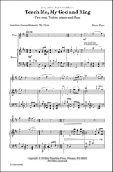 Teach Me My God and King Two-Part choral sheet music cover